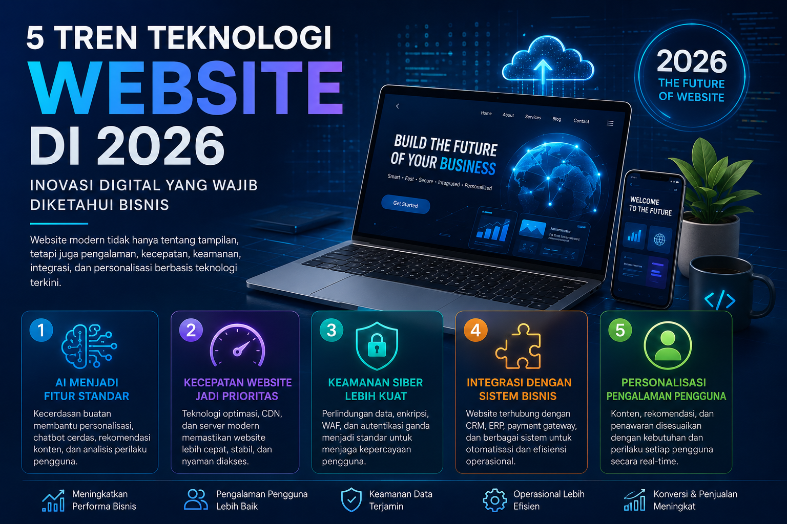 5 Tren Teknologi Website di 2026: Inovasi Digital yang Wajib Diketahui Bisnis